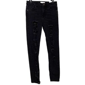 Pearl Jean black distressed jeans pants. NWT. Size 11